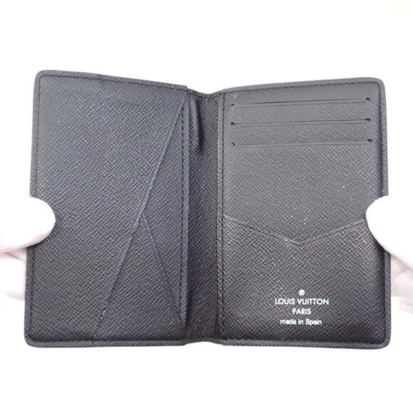 Louis Vuitton Bifold Card Case Monogram Eclipse Organizer de Poche Men's M61696